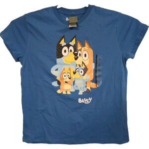 Bluey Men's Graphic Tee Shirt Medium Blue
